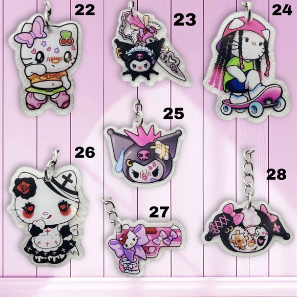 Alt Kitty Keychains - Picture 3 of 5